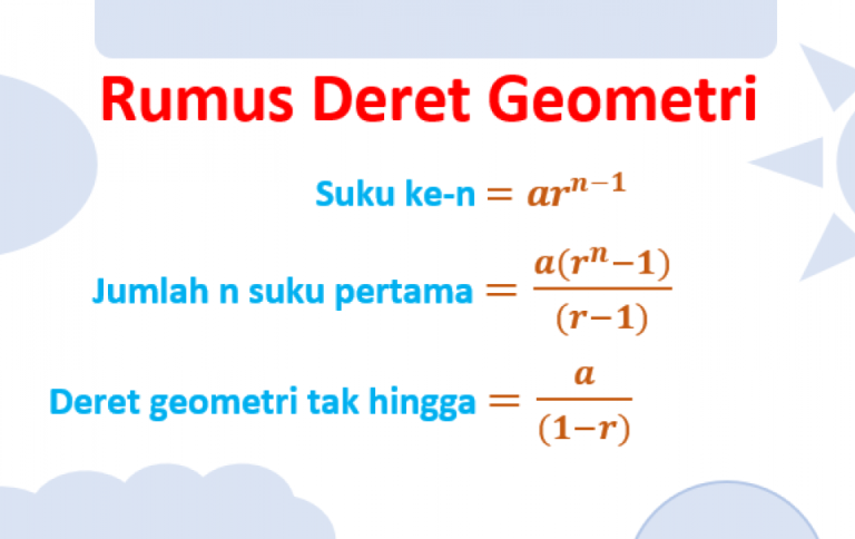 Pengertian Barisan Geometri Lengkap Rumus Contoh Soal Dan Rumus Deret