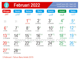 Kalender 2022 lengkap dengan tanggal merah