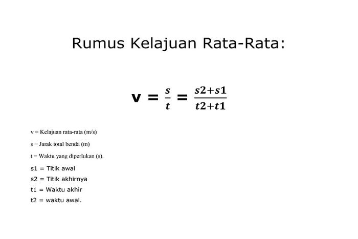 Rumus Kecepatan Dan Kelajuan Pengertian Contoh Jenis Dan Rumus 1804