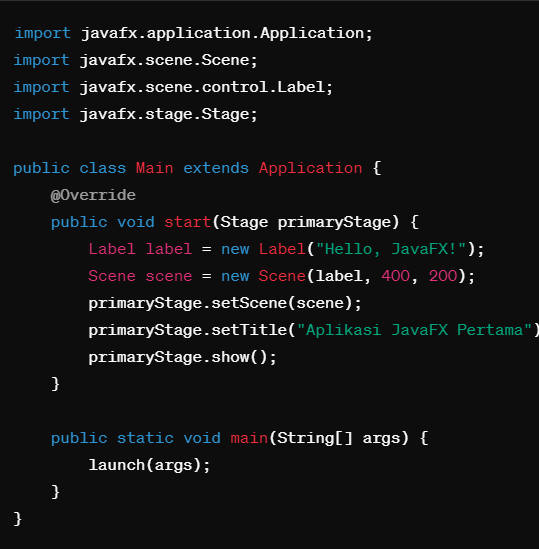 javafx code