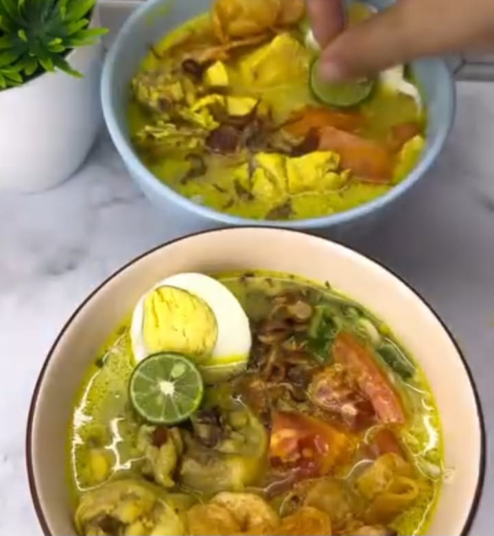 Resep Soto Ayam Santan, Enak dan Gurih