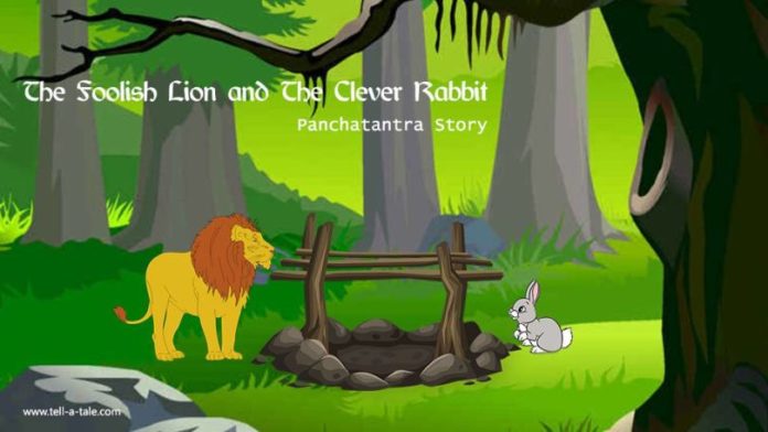Contoh Narrative Text Bahasa Inggris Beserta Artinya The Clever Rabbit and the Foolish Lion