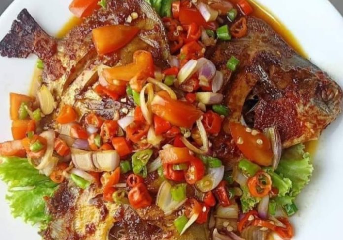 Resep Ikan Bawal Sambel Dabu-dabu Kecap