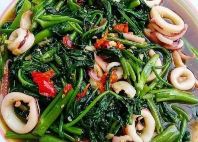 Resep Cah Kangkung Cumi, Cocok untuk Pesta