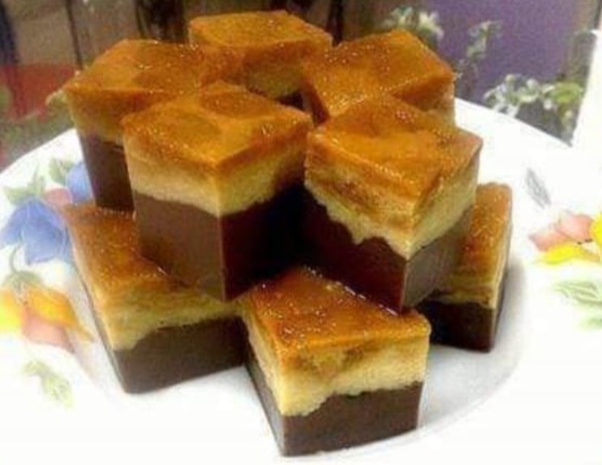 Resep Puding Karamel Lapis Cokelat, Nikmat dan Legit