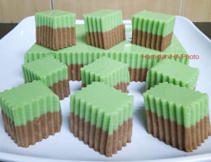 Resep Puding Roti Cokelat Pandan