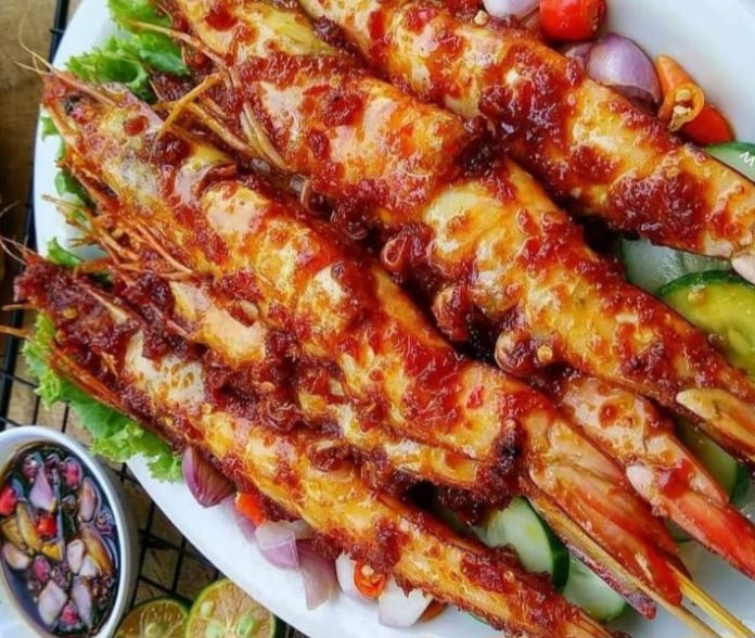 Resep Udang Bakar Gurih Pedas, Bikin Ketagihan