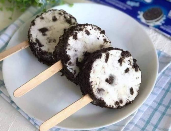 Resep Oreo Ice Cream Roll