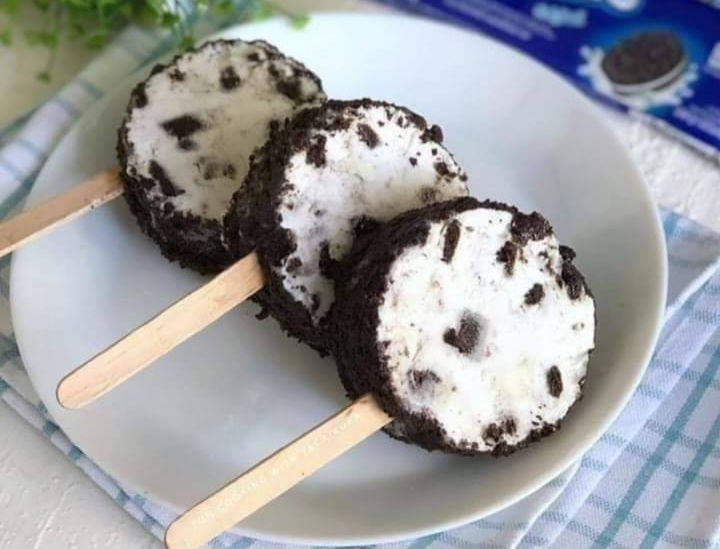 Resep Oreo Ice Cream Roll, Mudah Bikinnya