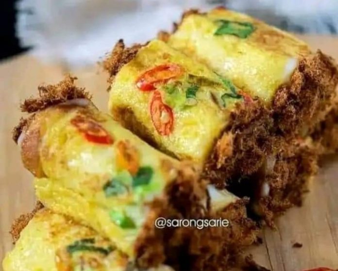 Resep Roti Tawar Gulung Abon