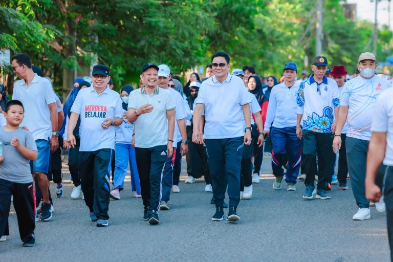 Bupati Barru Lepas dan Ikuti Jalan Sehat Hari Jadi Sulsel ke-355