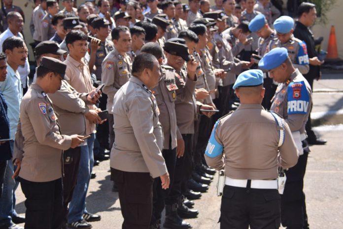 Bidropam Polda Sulsel Gelar Razia di Polres Bone