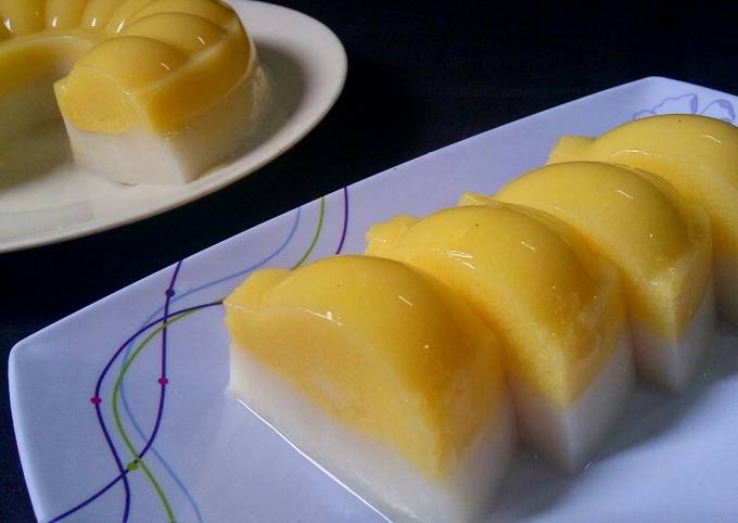 Resep Puding Jagung Lapis Santan