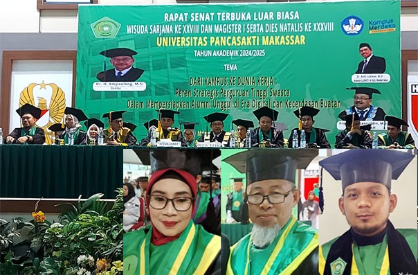 Suhaeni, Asnawin, dan Amzal Jadi Wisudawan Terbaik Pascasarjana Unpacti