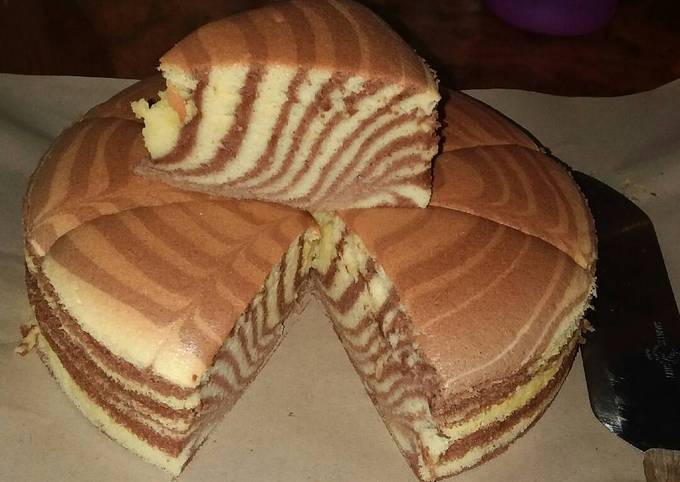 Resep Ogura Zebra Cake