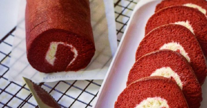 Resep Red Velvet Roll Cake