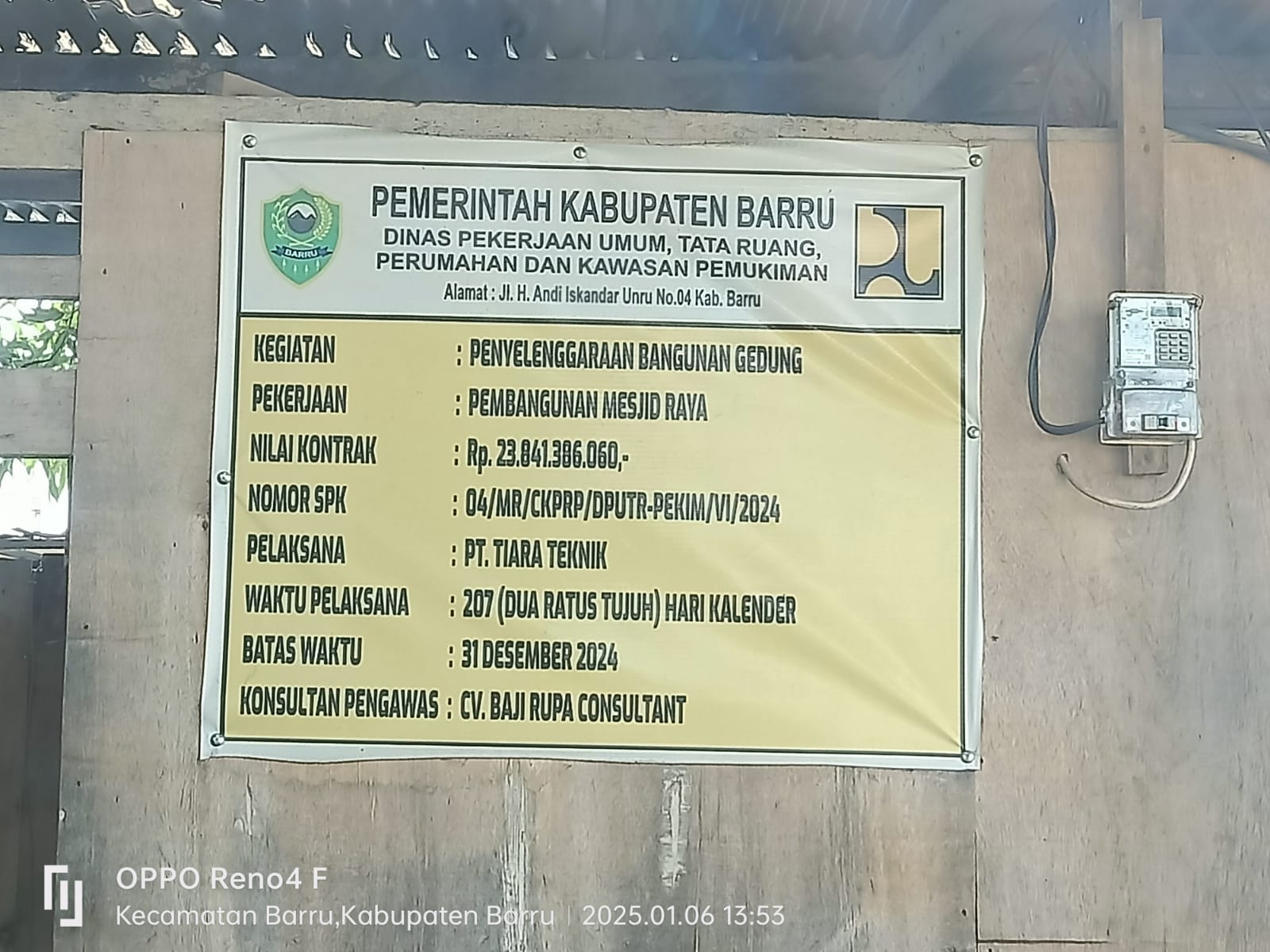 Pembangunan Masjid Raya Barru 